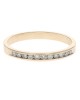 Channel Set Diamond Band in Yellow Gold